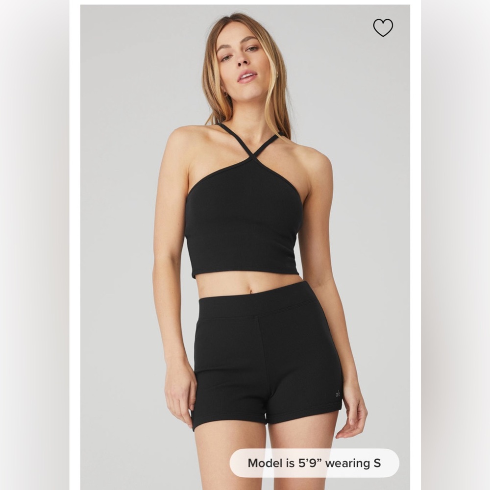 All Yoga goddess ribbed crop top